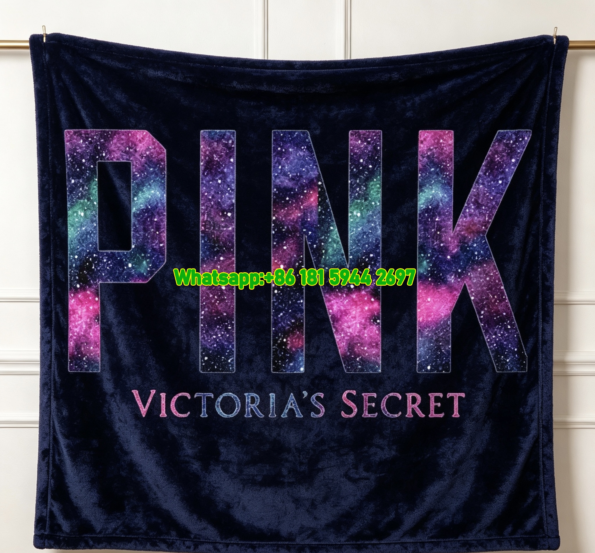 Victoria's Secret PINK Flannel Throw Blanket Soft Sofa Blanket V234